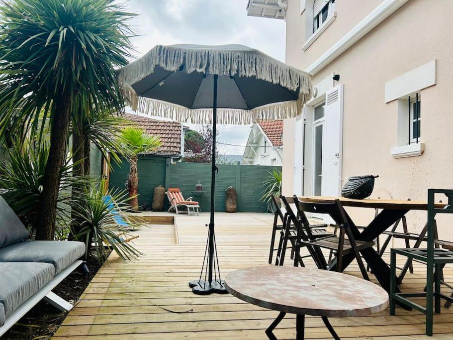 Villa8Pers 3'Piedplage Pleincentre Piscine Parking Arcachón Exterior foto